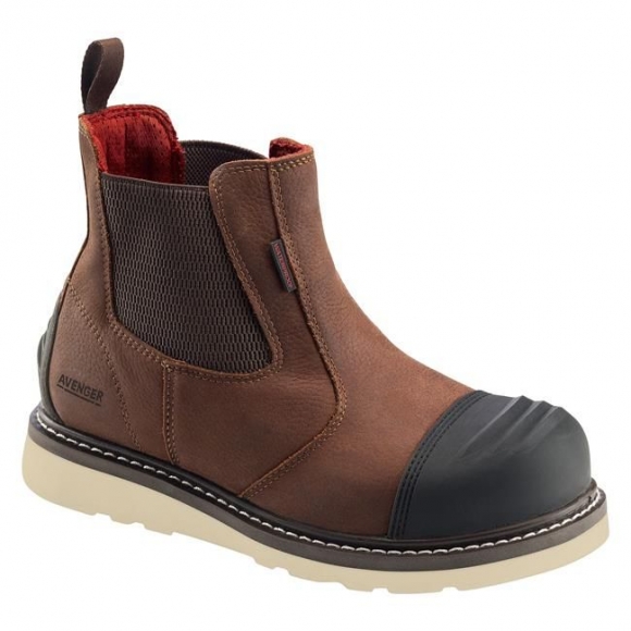 Special Offer Latest Avenger Men's 7505 Romeo Composite Toe Waterproof Boots-Brown