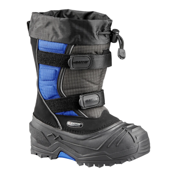 BAFFIN YOUNG EIGER | Kid's Junior WINTER BOOTS-CHARCOAL/BLUE