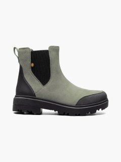 BOGS WOMEN'S HOLLY CHELSEA LEATHER-Green Ash