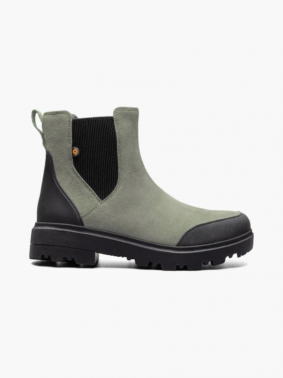 BOGS WOMEN'S HOLLY CHELSEA LEATHER-Green Ash