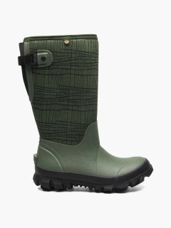BOGS WOMEN'S WHITEOUT ADJUSTABLE CALF-CRACKS-Dark Green