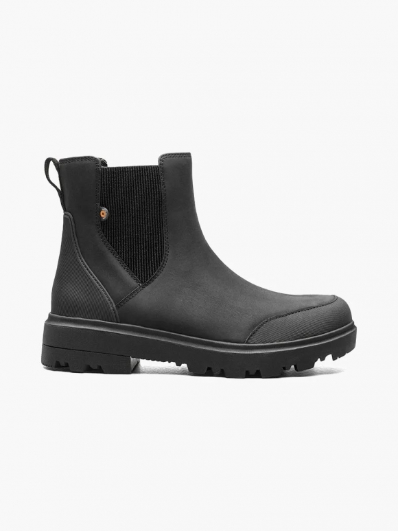 BOGS WOMEN'S HOLLY CHELSEA LEATHER-Black
