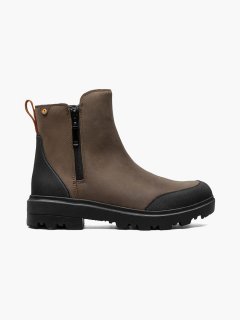 BOGS WOMEN'S HOLLY ZIP LEATHER-Brown