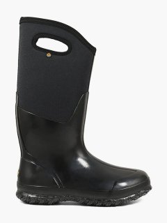 BOGS WOMEN'S CLASSIC TALL SHINY-Black Smooth