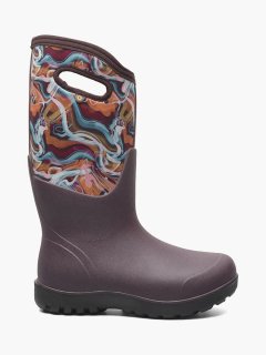 BOGS WOMEN'S NEO-CLASSIC GLOSSY ABSTRACT-Burgundy Multi