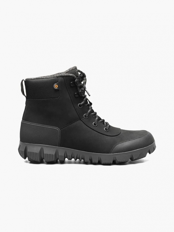 BOGS MEN'S ARCATA URBAN LEATHER MID-Black