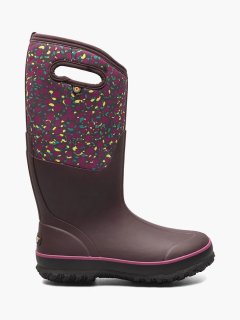 BOGS WOMEN'S CLASSIC TALL ANIMAL-Burgundy Multi