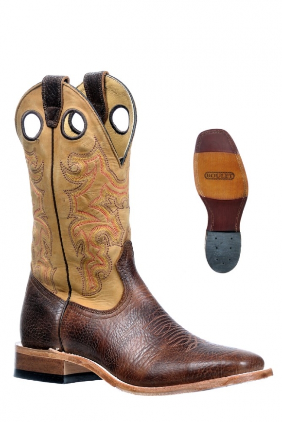 New Promotion Boulet Men's Injected Leather Soles - Wide Square Toe