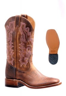 New Promotion Boulet Women's Rider Sole Tan - Wide Square Toe New Promotion Boulet Women's Rider Sole Tan - Wide Square Toe