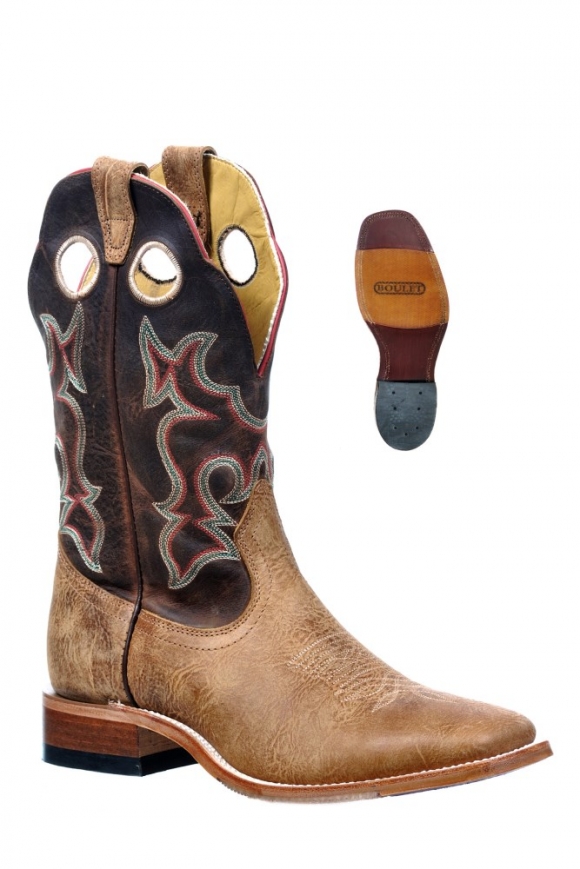New Promotion Boulet Men's Injected Leather Soles - Wide Square Toe
