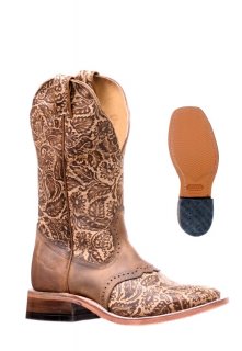 New Promotion Boulet Women's Rider Sole Tan - Wide Square Toe New Promotion Boulet Women's Rider Sole Tan - Wide Square Toe