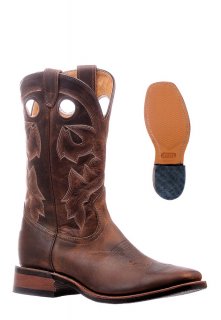 New Promotion Boulet Men's Rider Sole Tan - Wide Square Toe