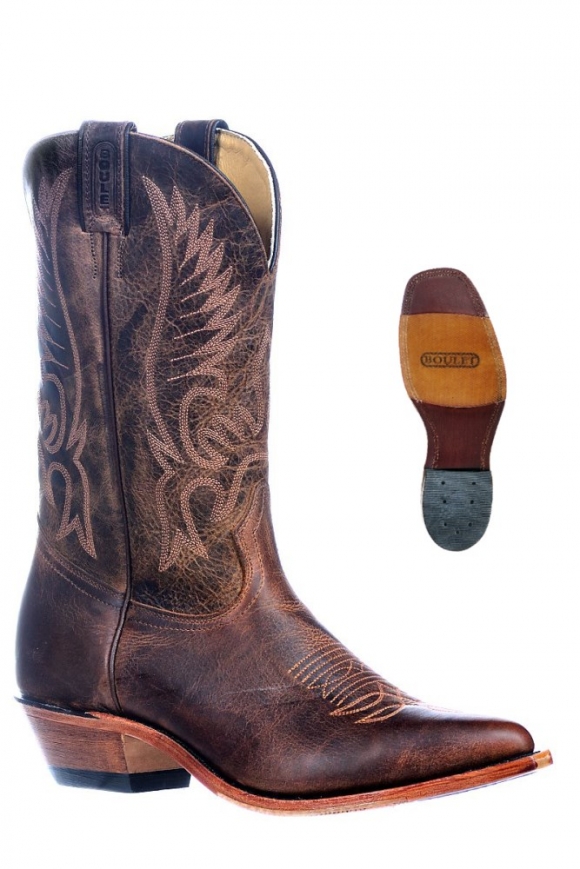 New Promotion Boulet Men's Cowboy Toe - Injected Leather Sole