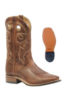New Promotion Boulet Men's Rider Sole Tan - Wide Square Toe New Promotion Boulet Men's Rider Sole Tan - Wide Square Toe