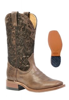 New Promotion Boulet Women's Rider Sole Tan - Wide Square Toe New Promotion Boulet Women's Rider Sole Tan - Wide Square Toe