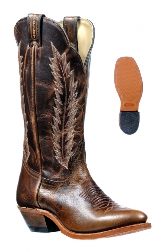 New Promotion Boulet Women's Rider Sole Tan - Medium Cowboy Toe
