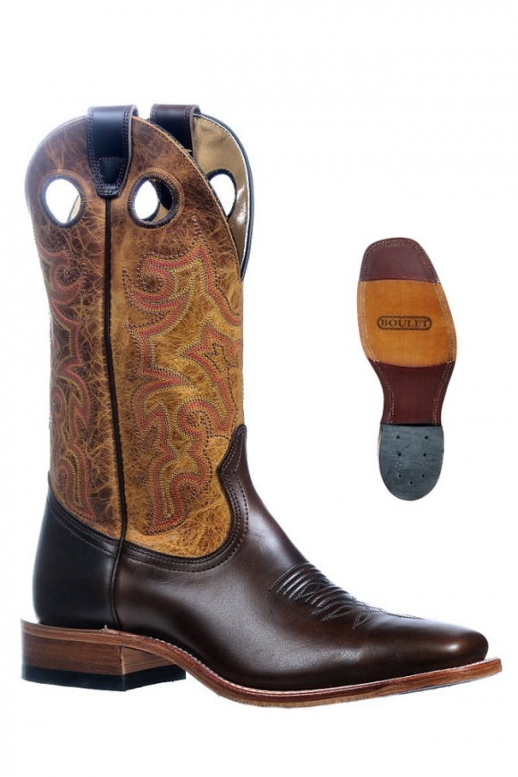 New Promotion Boulet Men's Injected Leather Soles - Wide Square Toe