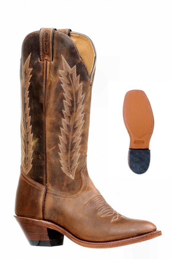New Promotion Boulet Women's Rider Sole Tan - Medium Cowboy Toe