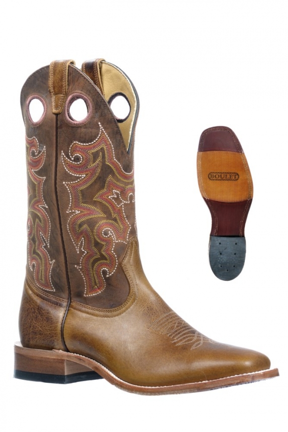 New Promotion Boulet Men's Injected Leather Soles - Wide Square Toe