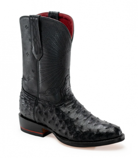 SPECIAL OFFER CHISOS MEN'S BOOTS NO. 1 OSTRICH-Black Ostrich