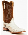 Stylish Cody James Men's Bone Python Exotic Western Boot - Broad Square Toe | Brown Stylish Cody James Men's Bone Python Exotic Western Boot - Broad Square Toe | Brown