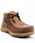 Stylish Cody James Men's Wallabee Moc Toe Work Shoes - Composite Toe | Brown Stylish Cody James Men's Wallabee Moc Toe Work Shoes - Composite Toe | Brown