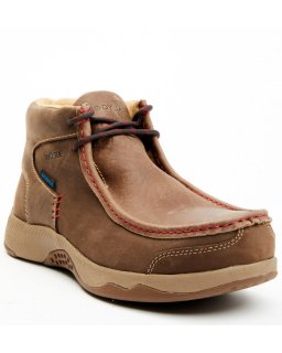 Stylish Cody James Men's Wallabee Moc Toe Work Shoes - Composite Toe | Brown