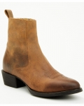 Stylish Cody James Men's Larsen Western Ankle Boots - Round Toe | Brown Stylish Cody James Men's Larsen Western Ankle Boots - Round Toe | Brown