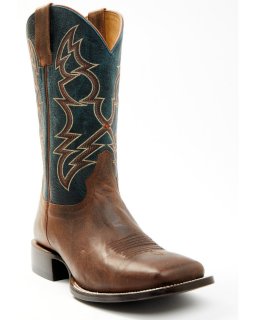 Stylish Cody James Men's Mad Cat Western Boots - Broad Square Toe | Black