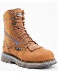 Stylish Cody James Men's Disrupter Lacer Waterproof Work Boots - Composite Toe | Brown Stylish Cody James Men's Disrupter Lacer Waterproof Work Boots - Composite Toe | Brown
