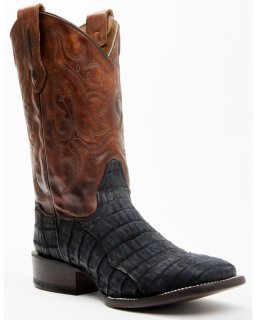 Stylish Cody James Men's Exotic Caiman Western Boots - Broad Square Toe | Blue