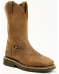 Stylish Cody James Men's Pull-On Work Boots - Soft Toe | Brown
