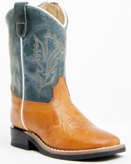 Stylish Cody James Toddler Boys' Western Boots - Square Toe | Brown