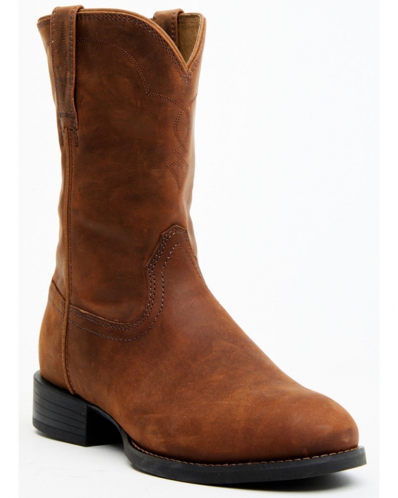 Stylish Cody James Cush Core Men's Highland Roper Western Boots - Round Toe | Brown