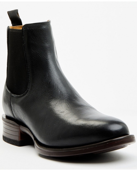 Stylish Cody James Men's Scout Chelsea Boots - Round Toe | Black/red