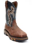 Stylish Cody James Men's Decimator Western Work Boots - Composite Toe | Brown