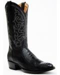 Stylish Cody James Men's Exotic Ostrich Leg Western Boots - Round Toe | Black