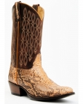 Stylish Cody James Men's Exotic Python Western Boots - Round Toe | Camel Stylish Cody James Men's Exotic Python Western Boots - Round Toe | Camel