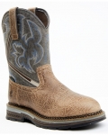 Stylish Cody James Men's Disruptor Tyche Eccentric Soft Pull On Work Boots - Soft Toe | Grey