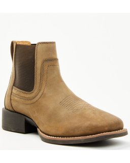 Stylish Cody James Men's Ace Chelsea Boots - Broad Square Toe | Brown