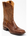 Stylish Cody James Men's Nuez Exotic Caiman Skin Western Boots - Broad Square Toe | Tan