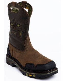 Stylish Cody James Men's Decimator Western Work Boots - Nano Composite Toe | Brown