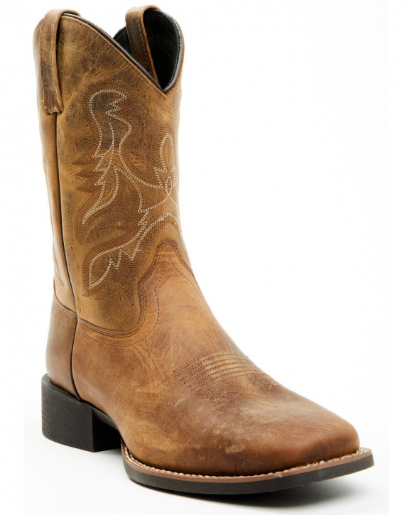 Stylish Cody James Men's Ace Western Boots - Broad Square Toe | Tan