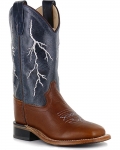Stylish Cody James Boys' Lightening Western Boots | Brown