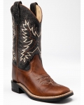 Stylish Cody James Boys' Ryder Western Boots - Square Toe | Brown/blue Stylish Cody James Boys' Ryder Western Boots - Square Toe | Brown/blue
