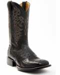 Stylish Cody James Men's Exotic Full-Quill Ostrich Western Boots - Broad Square Toe | Black Stylish Cody James Men's Exotic Full-Quill Ostrich Western Boots - Broad Square Toe | Black