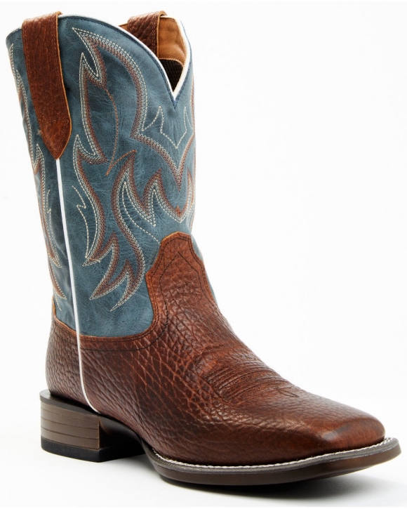 Stylish Cody James Men's Hoverfly Dakota Western Performance Boots - Broad Square Toe | Brown/blue