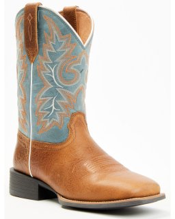 Stylish Cody James Men's Badge Xero Gravity Western Boots - Broad Square Toe | Brown