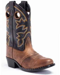 Stylish Cody James Boys' Western Boots - Round Toe | Brown