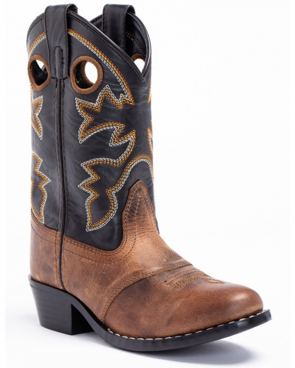 Stylish Cody James Boys' Western Boots - Round Toe | Brown